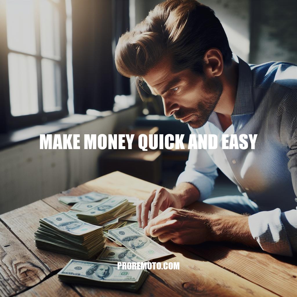 Make Money Quick and Easy: Top Tips for Financial Success